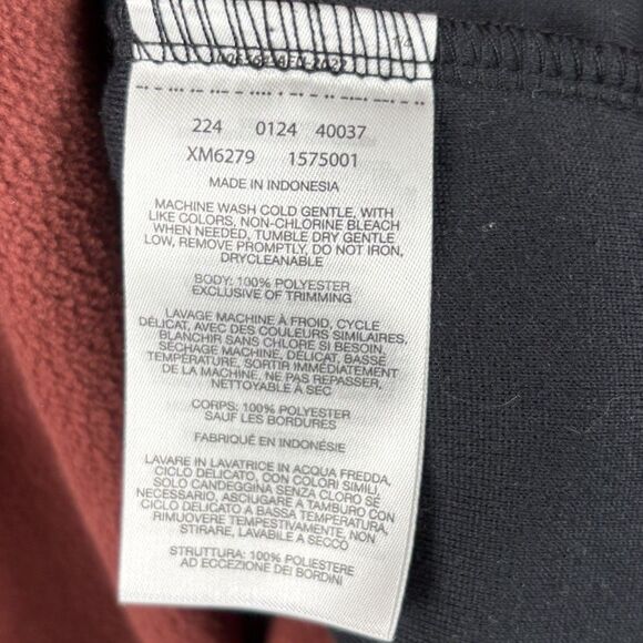 Columbia 1/4 Zip Lightweight Fleece Men’s Medium Burgundy & Black Long Sleeve - Picture 4 of 6